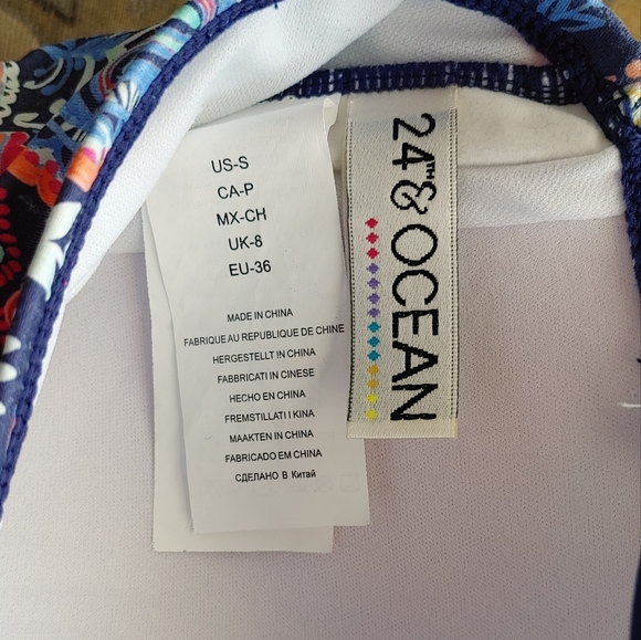 Floral Tankini Swimsuit Top - Picture 3 of 4